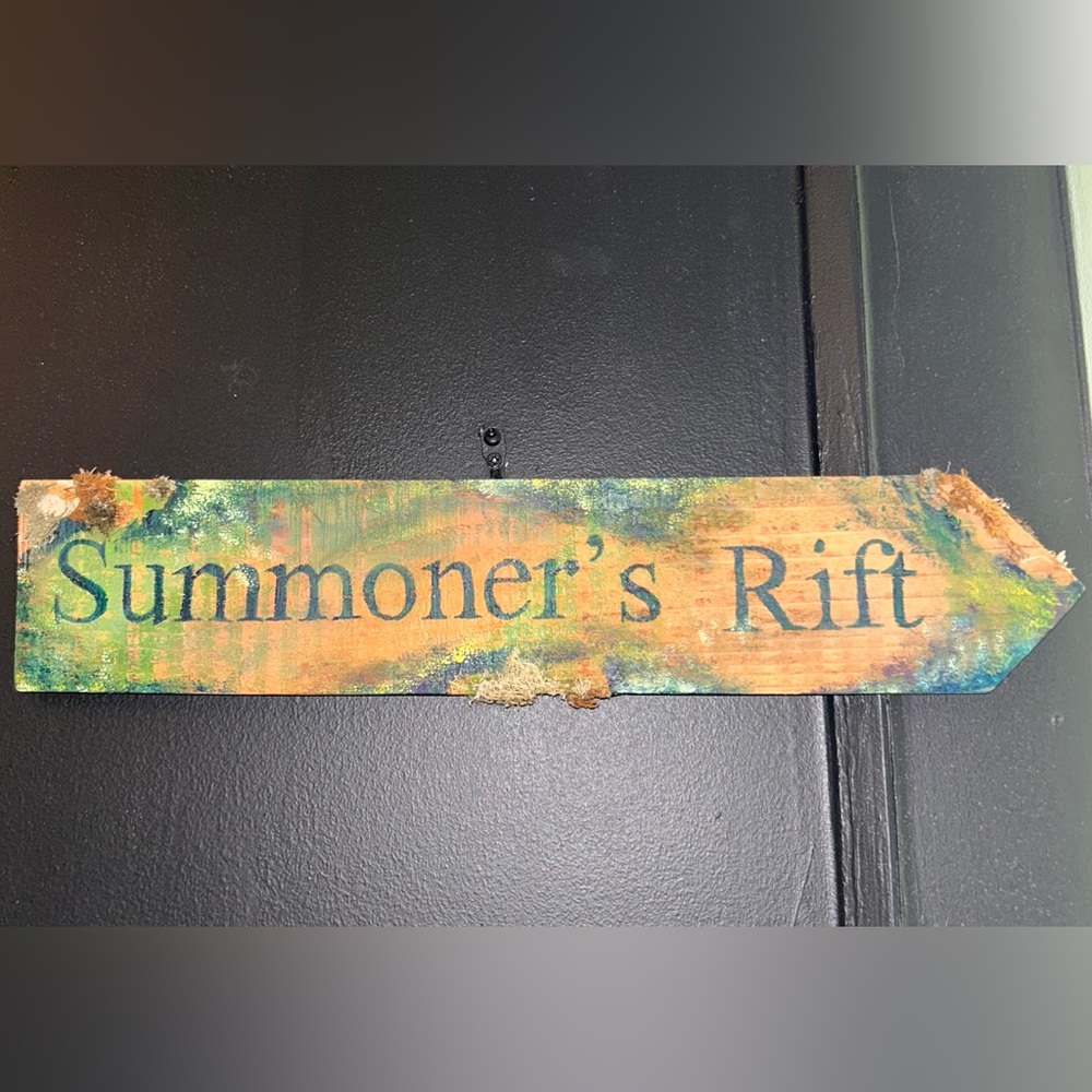 Summoner's Rift League of Legends HANDMADE Wooden Sign